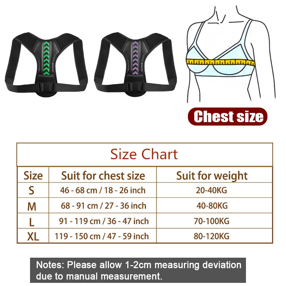 Premium Adjustable Clavicle Posture Corrector Belt for Upper Back and Spine Support