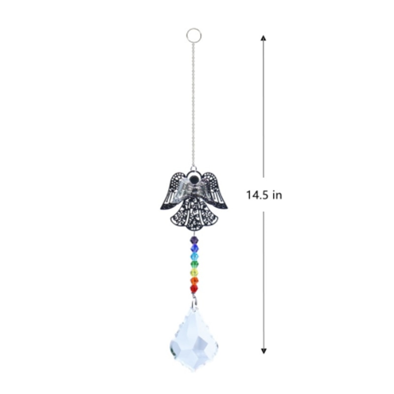 Crystal Sun Prisms Solar Hummingbird Owl Wind Chimes - Delight in the Enchanting Harmony of Nature's Beauty