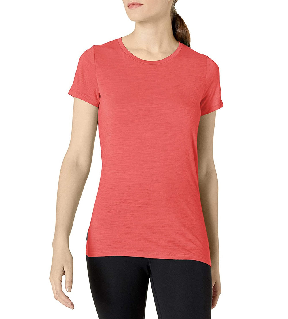 Premium Merino Wool Short Sleeve Women's Base Layer T-Shirt: 100% Merino Wool