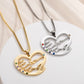 Mom's Love Treasures: Personalized Birthstone Heart Necklace