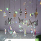 1 pc Crystal Windchimes Sun Catcher - Silver Butterfly Pendant for Magical Rainbow Displays