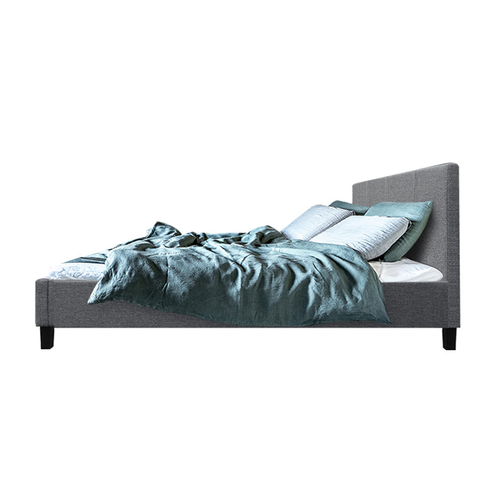 Artiss Neo Bed Frame Fabric - Grey Queen