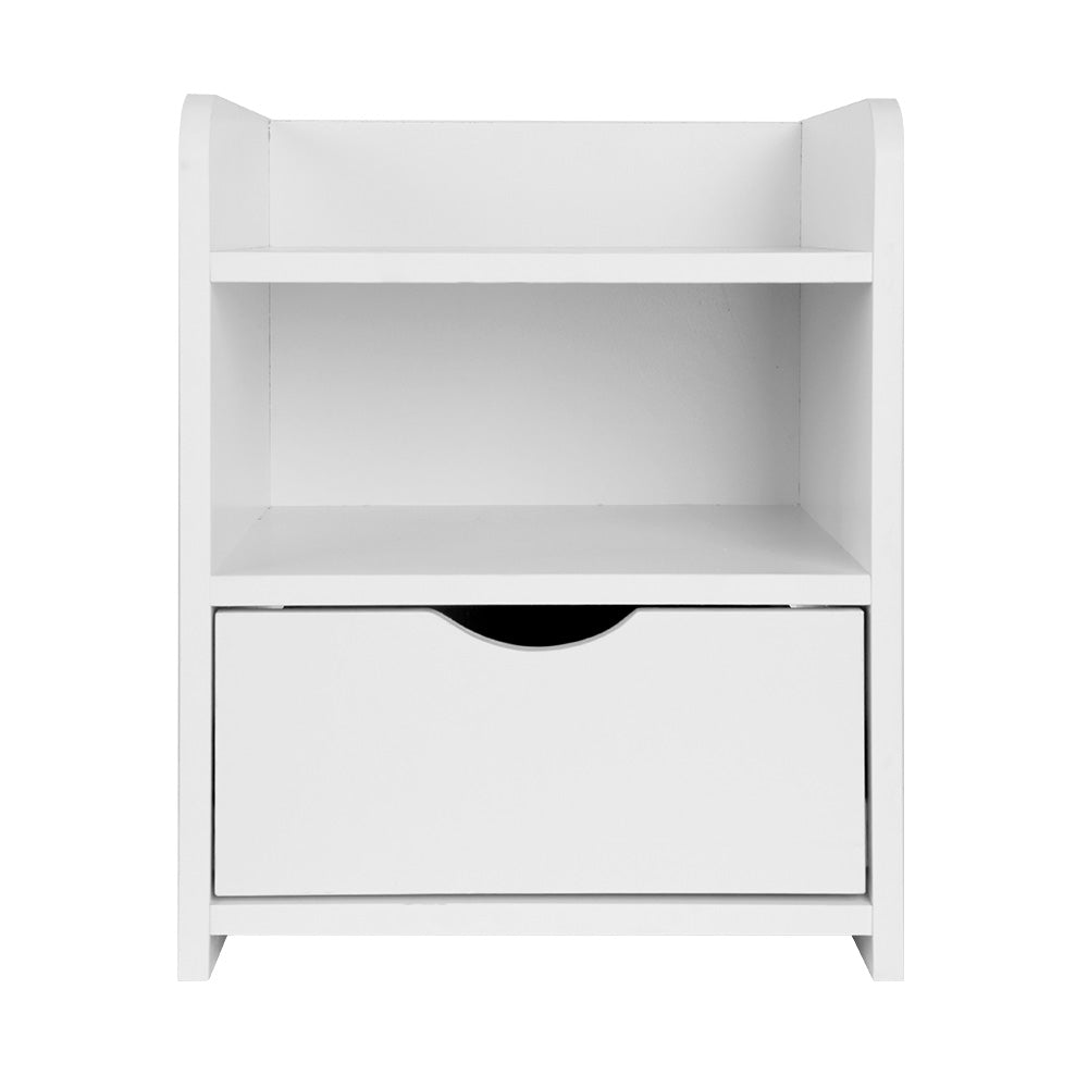 Artiss Bedside Table Drawer - White