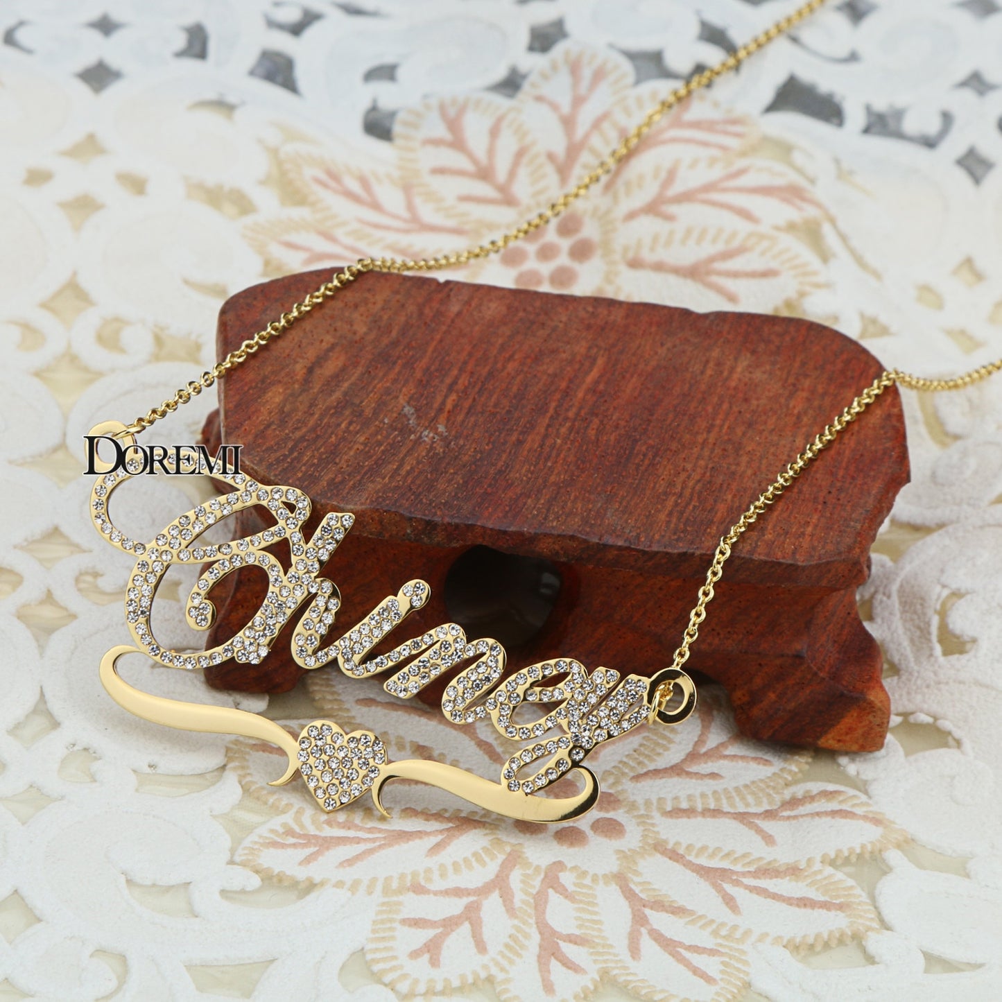 Personalized Stainless Steel Name Pendant Necklace – Customized Jewelry