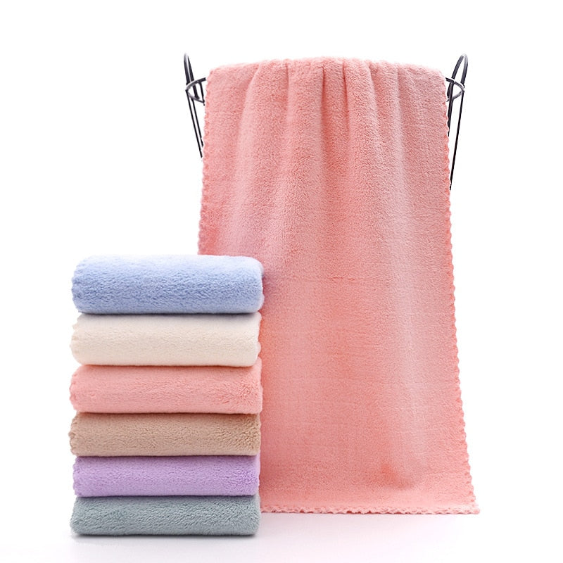 Face Towel Thickened Microfiber Absorbent High-density Coral Fleece Towel Quick Dry Clean Face Soft Absorbent Towel