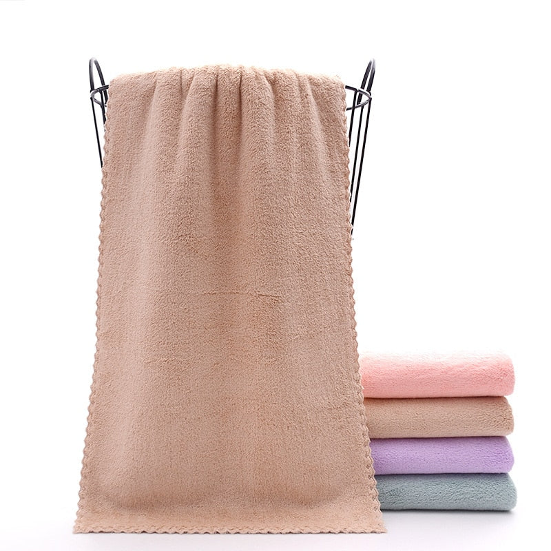 Face Towel Thickened Microfiber Absorbent High-density Coral Fleece Towel Quick Dry Clean Face Soft Absorbent Towel