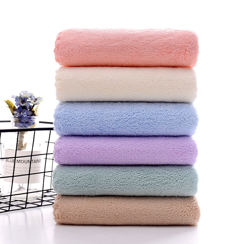 Face Towel Thickened Microfiber Absorbent High-density Coral Fleece Towel Quick Dry Clean Face Soft Absorbent Towel