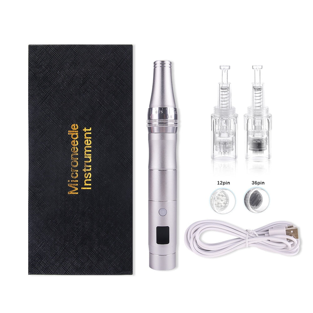 Ultima Wireless Dermapen Professional Microneedling Pen with Screw Cartridge for Auto Micro Needling and Mesotherapy"