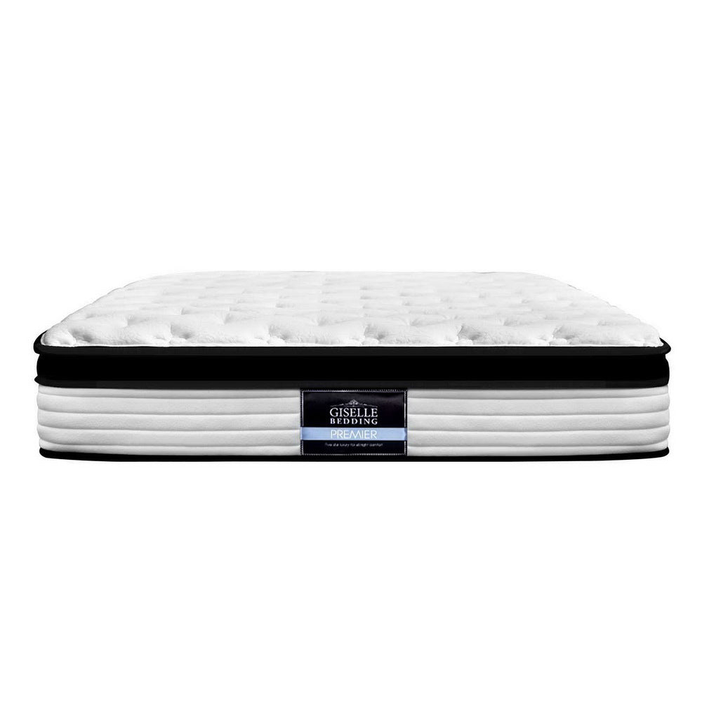 Giselle Bedding Devon Euro Top Pocket Spring Mattress 31cm Thick Queen