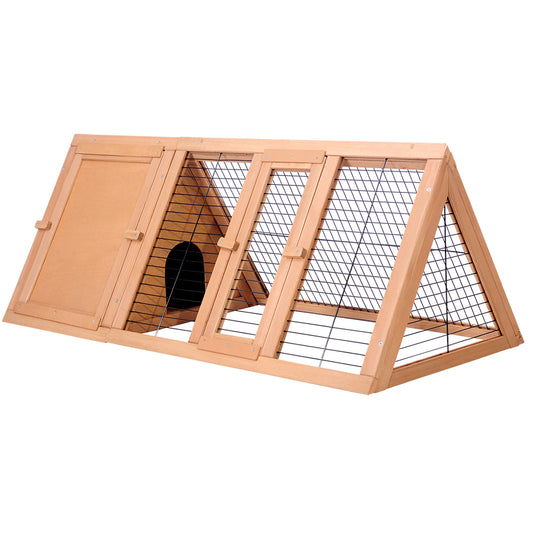 i.Pet Rabbit Hutch Wooden Chicken Coop Pet Hutch 119cm x 51cm x 44cm