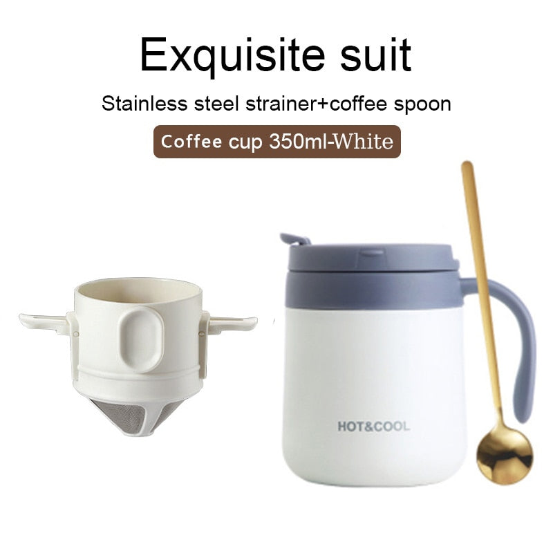 Portable Stainless Steel Coffee Drip Filter for Home Office Travel