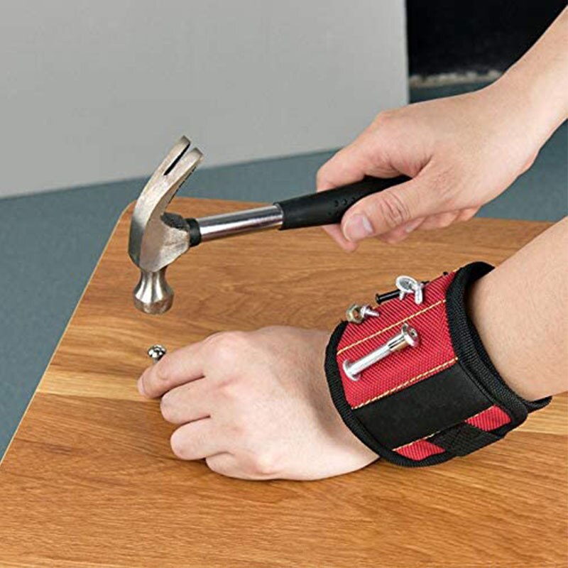 New Strong Magnetic Wristband Portable Tool Bag For Screw Nail Nut Bolt Drill Bit