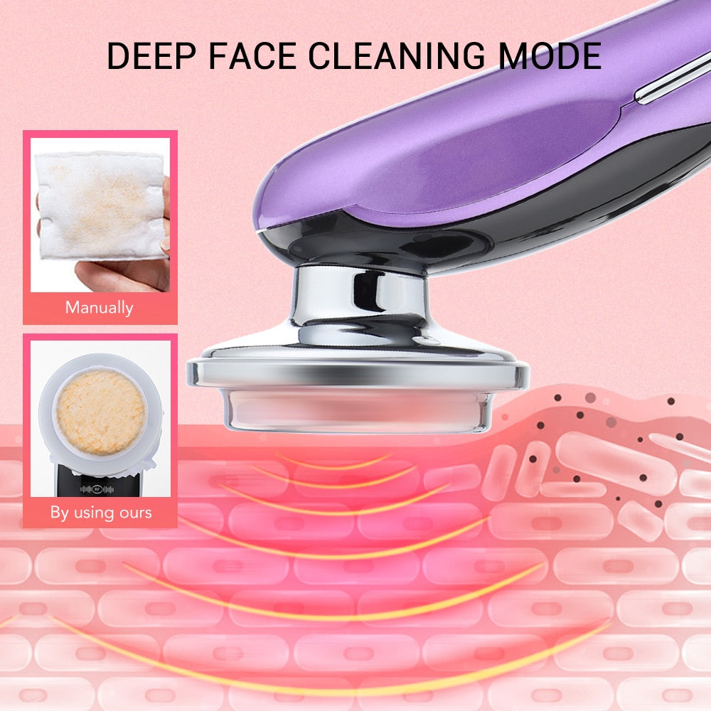 Face Lifting & Rejuvenation Machine with EMS, RF, Microcurrent, Facial Massaging and Light Therapy