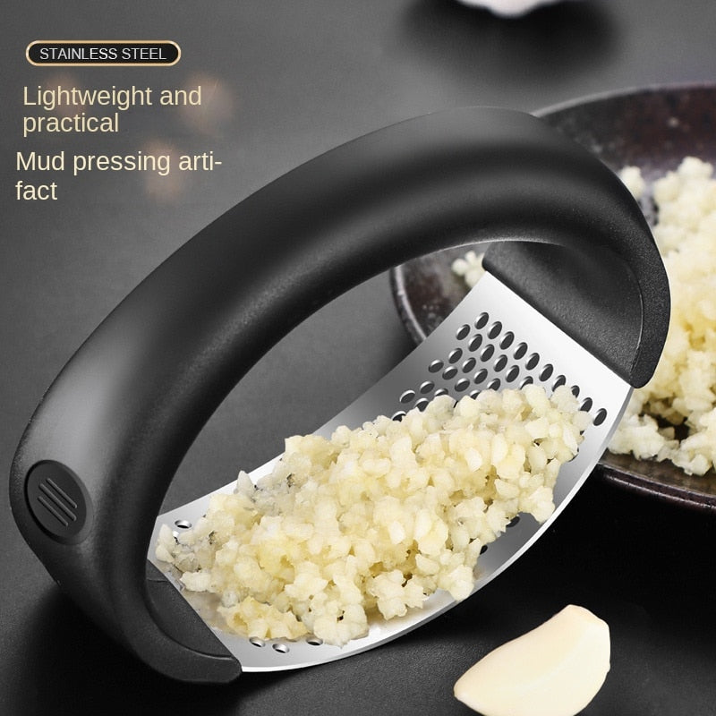 Stainless Steel Garlic Press Crusher Manual Garlic Mincer Chopping Garlic Tool Fruit Vegetable Tools Kitchen Accessories Gadget