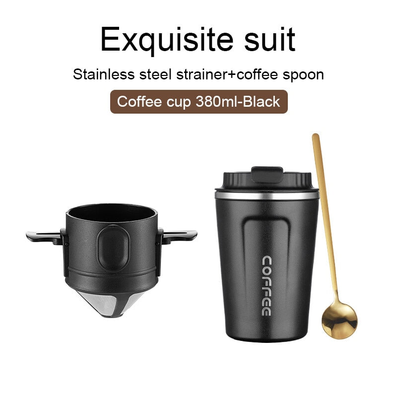 Portable Stainless Steel Coffee Drip Filter for Home Office Travel