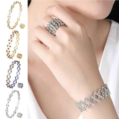 Transforming Bracelet Ring 2-in-1 Adjustable Retractable Daily Wear Jewelry