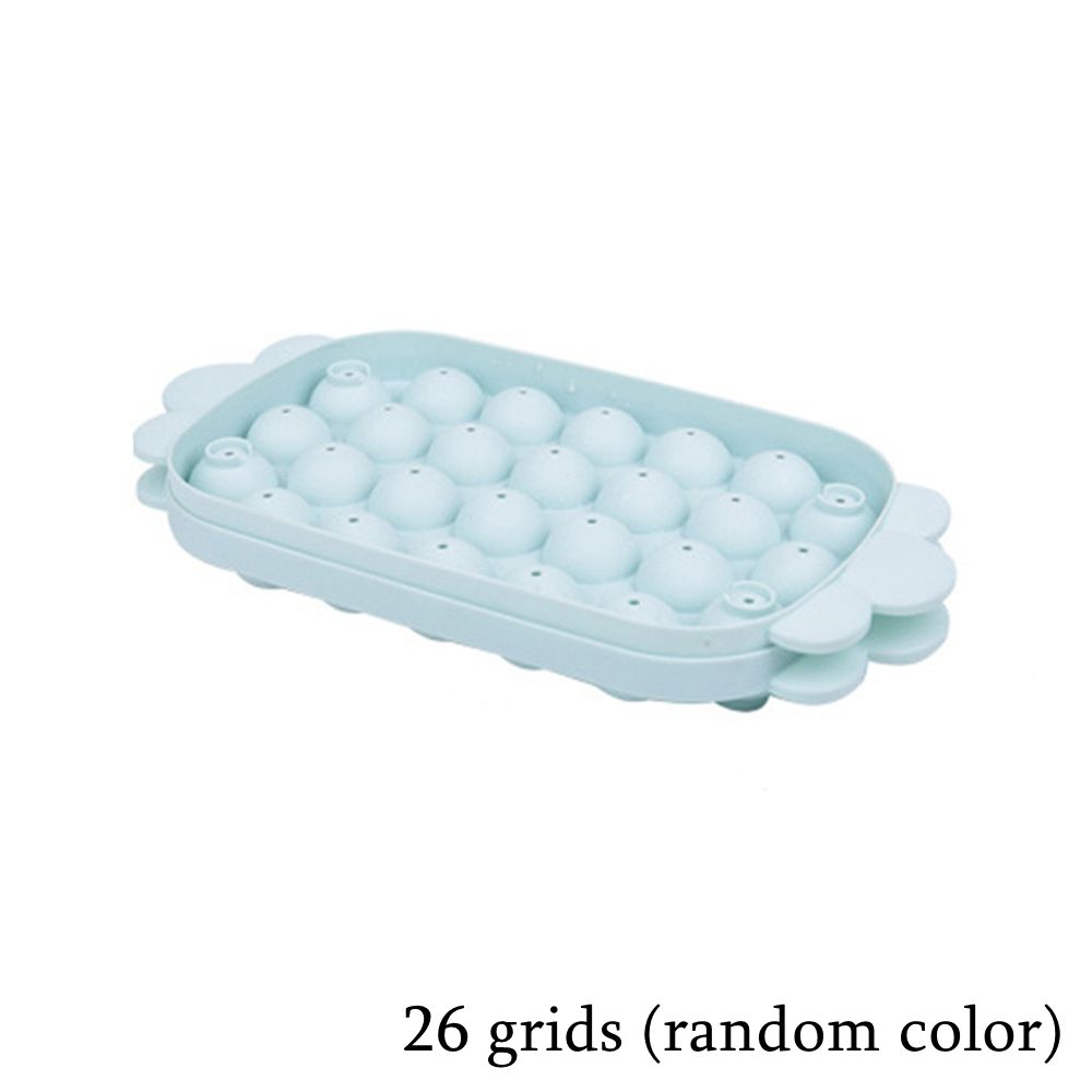 8/26 Grid Macaron-Colored PP Ice Ball Molds with Lid for Home Bar, Party, Whisky, Ice Cream