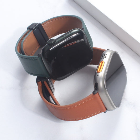 Apple Watch Band Leather Magnetic 38-49mm Buckle Bracelet