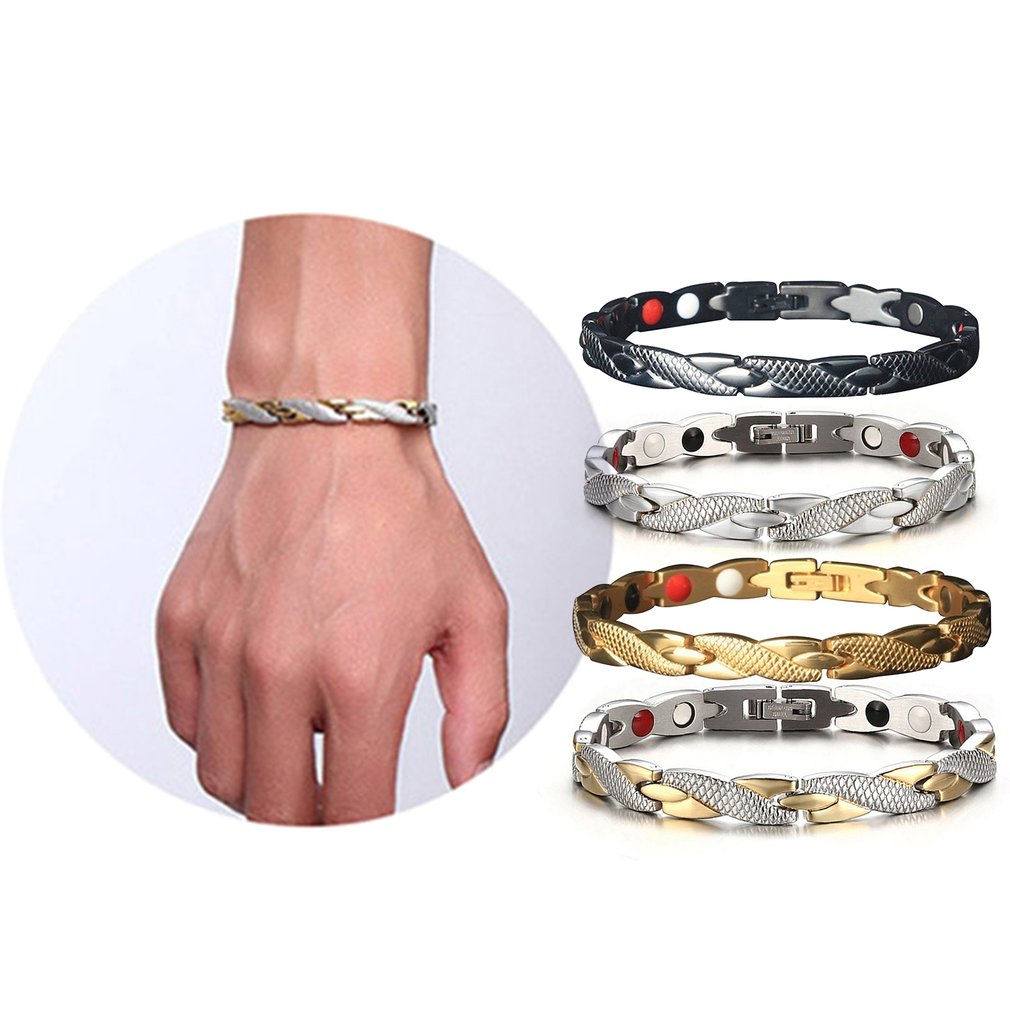 Dragon Pattern Twisted Healthy Magnetic Bracelet for Women and Men