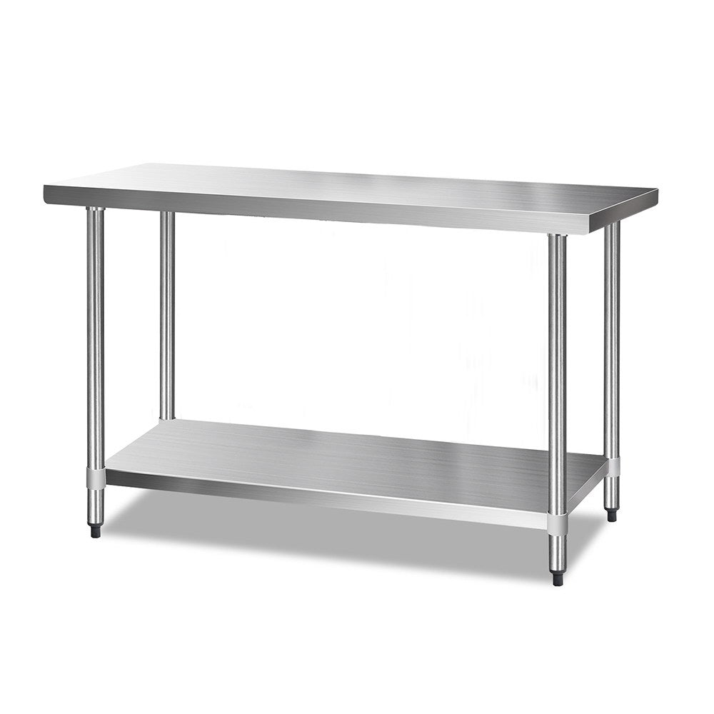 Cefito 1524 x 610mm Commercial Stainless Steel Kitchen Bench 