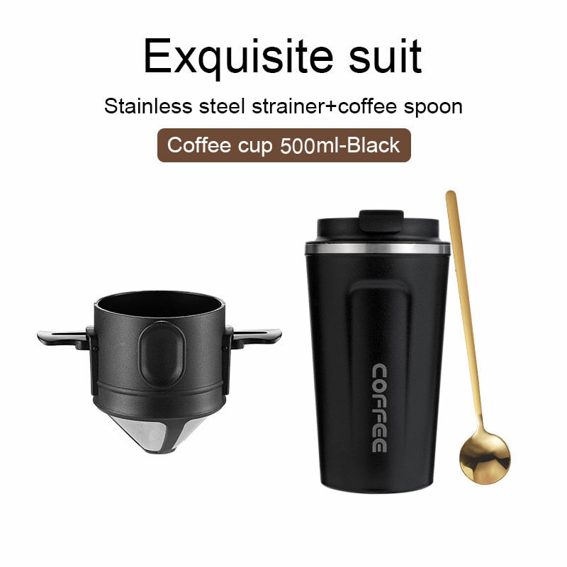 Portable Stainless Steel Coffee Drip Filter for Home Office Travel