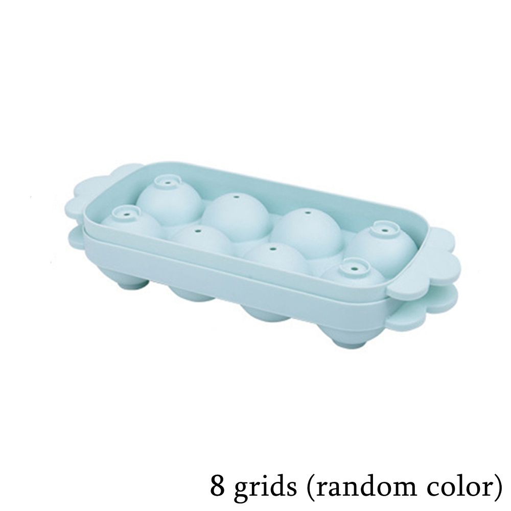 8/26 Grid Macaron-Colored PP Ice Ball Molds with Lid for Home Bar, Party, Whisky, Ice Cream