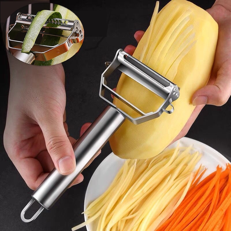 Peeler Stainless Steel Double-Head Multiple-Function Fruit And Vegetable Peeler