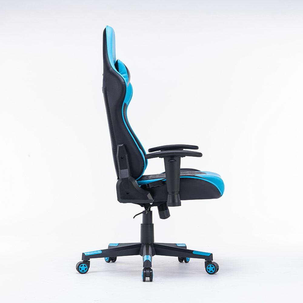 Gaming Chair Ergonomic Racing chair 165° Reclining Gaming Seat 3D Armrest Footrest Black