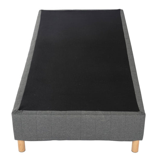 Metal Bedframe Mattress Foundation (Dark Grey) &#8211; Queen