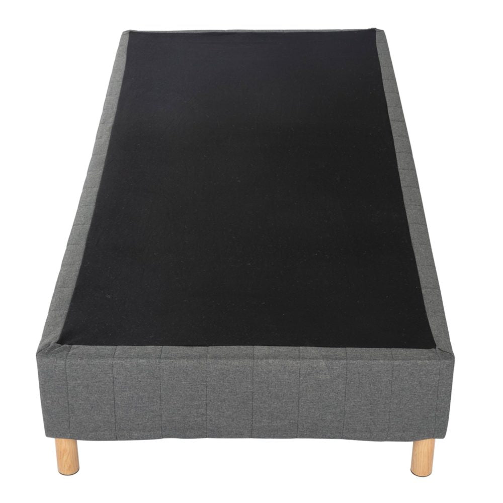 Metal Bedframe Mattress Foundation (Dark Grey) &#8211; Single