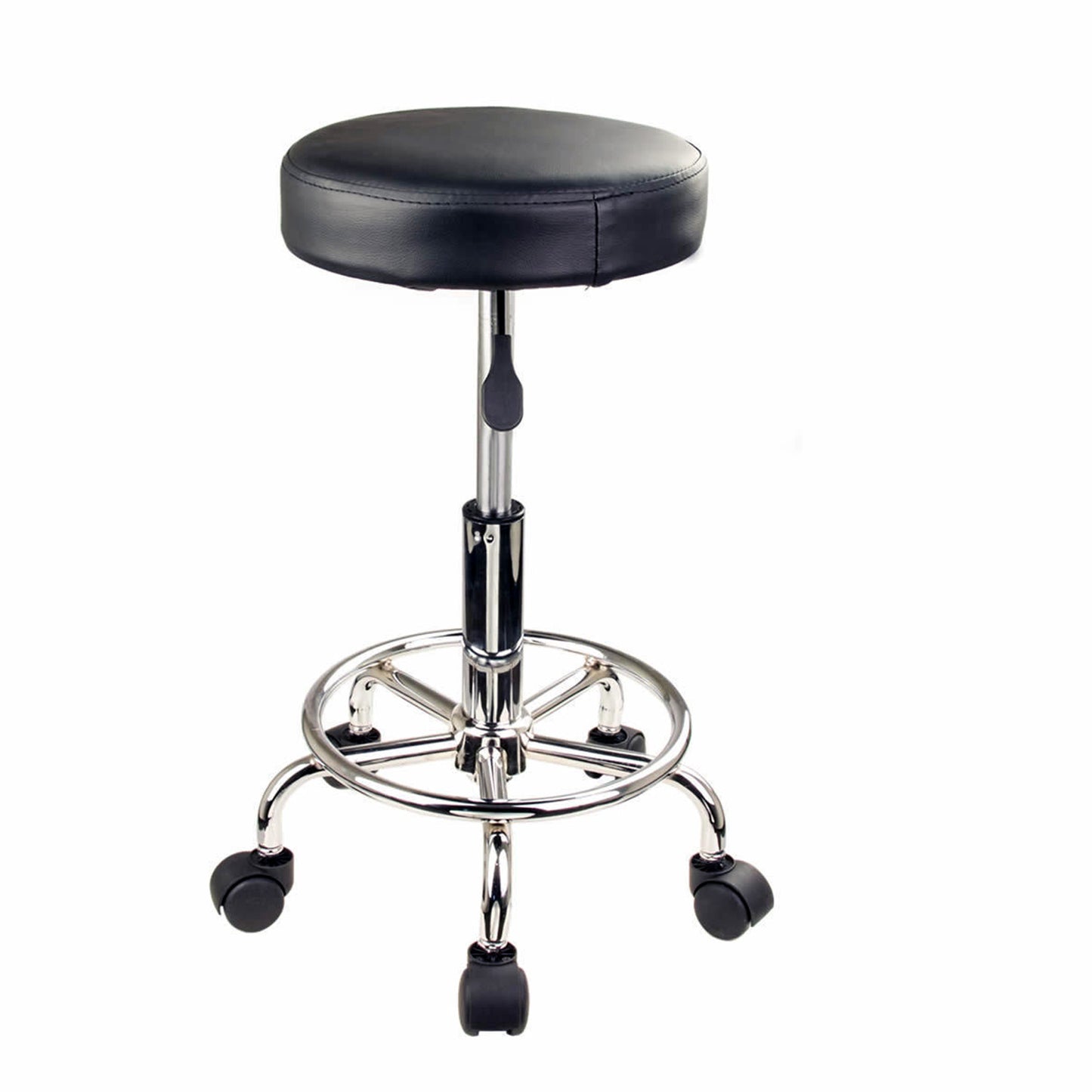 Forever Beauty 4 Set Black Salon Barber Stool Swivel Round Type