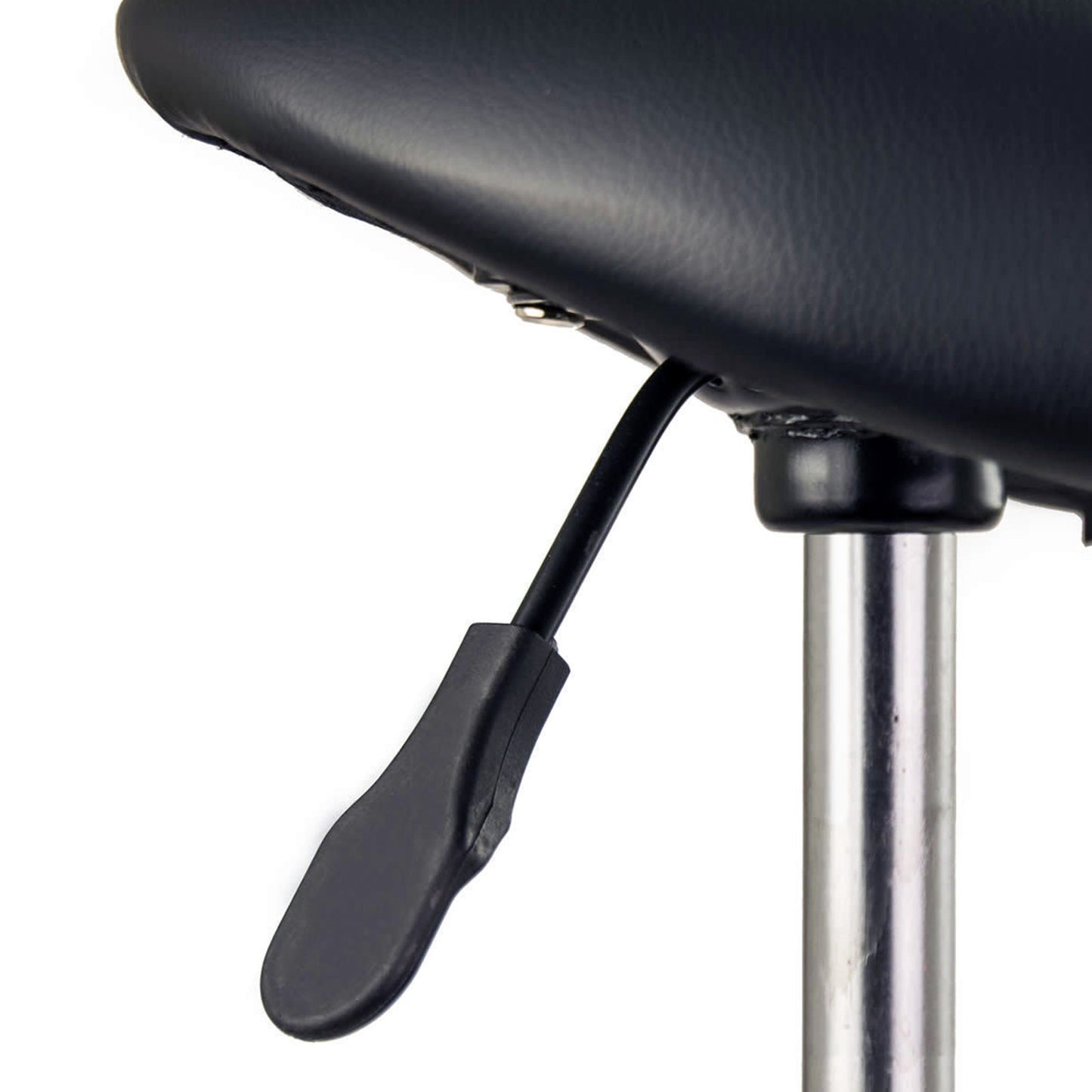 Forever Beauty 2 Set Black Salon Barber Stool Swivel Saddle Type