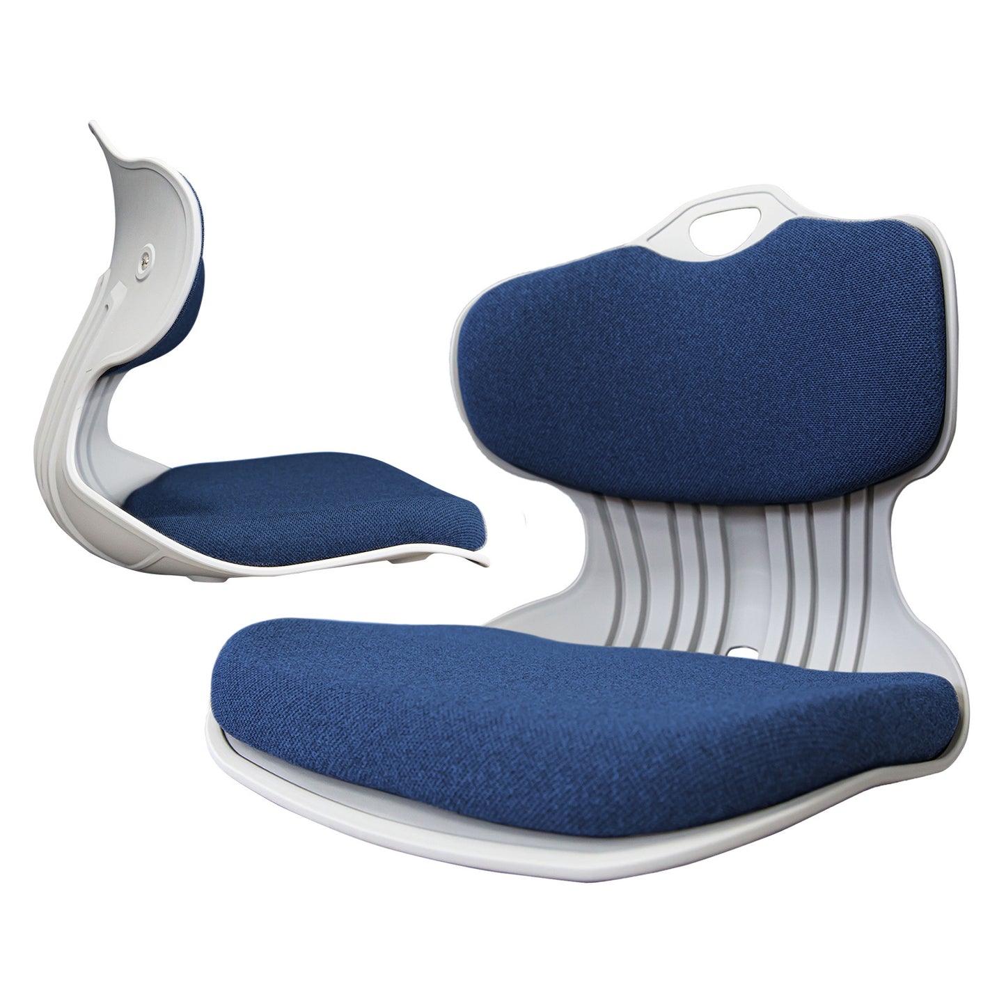 Samgong 2 Set Blue Slender Chair Posture Correction Seat Floor Lounge Stackable