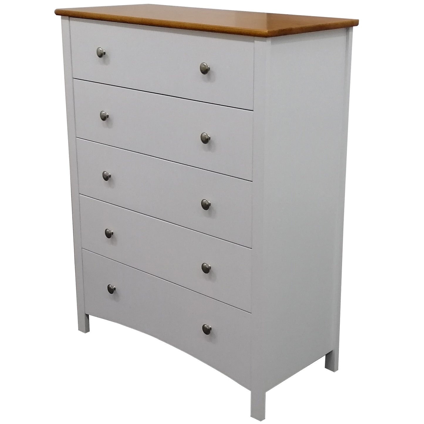 Lobelia Bedside Tallboy 3pc Bedroom Set Drawers Nightstand Storage Cabinet - WHT