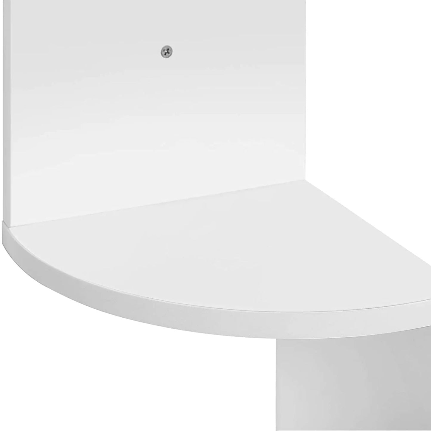 VASAGLE White Wall-Mounted Corner Shelf