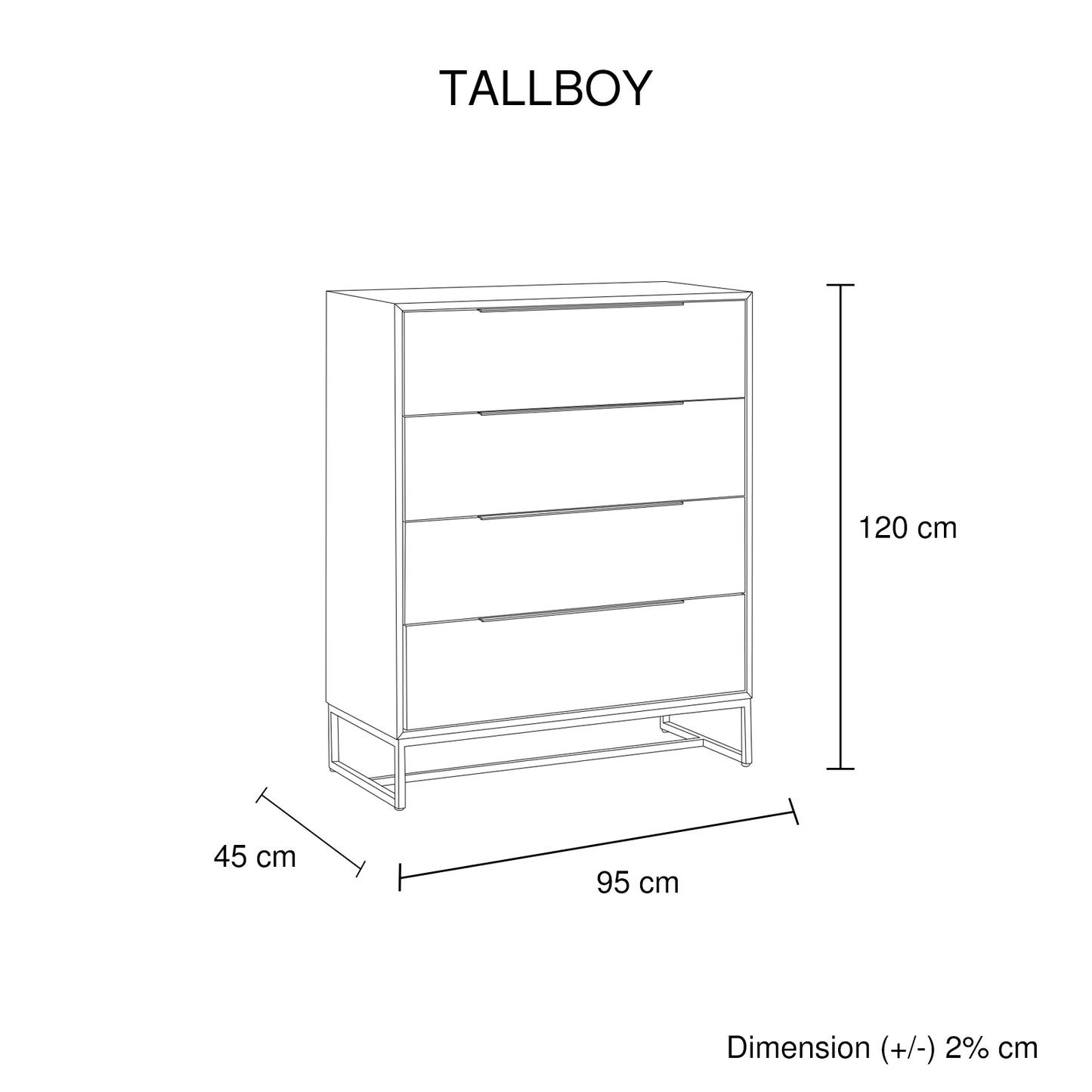 5 Pieces Bedroom Suite made in Solid Wood Acacia Veneered Queen Size Oak Colour Bed, Bedside Table, Tallboy & Dresser