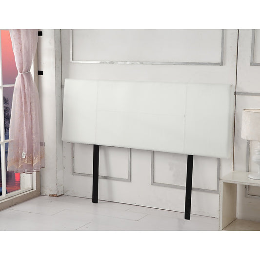 PU Leather Queen Bed Headboard Bedhead - White