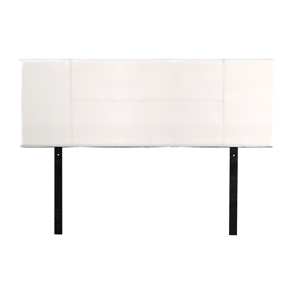 PU Leather Queen Bed Headboard Bedhead - White