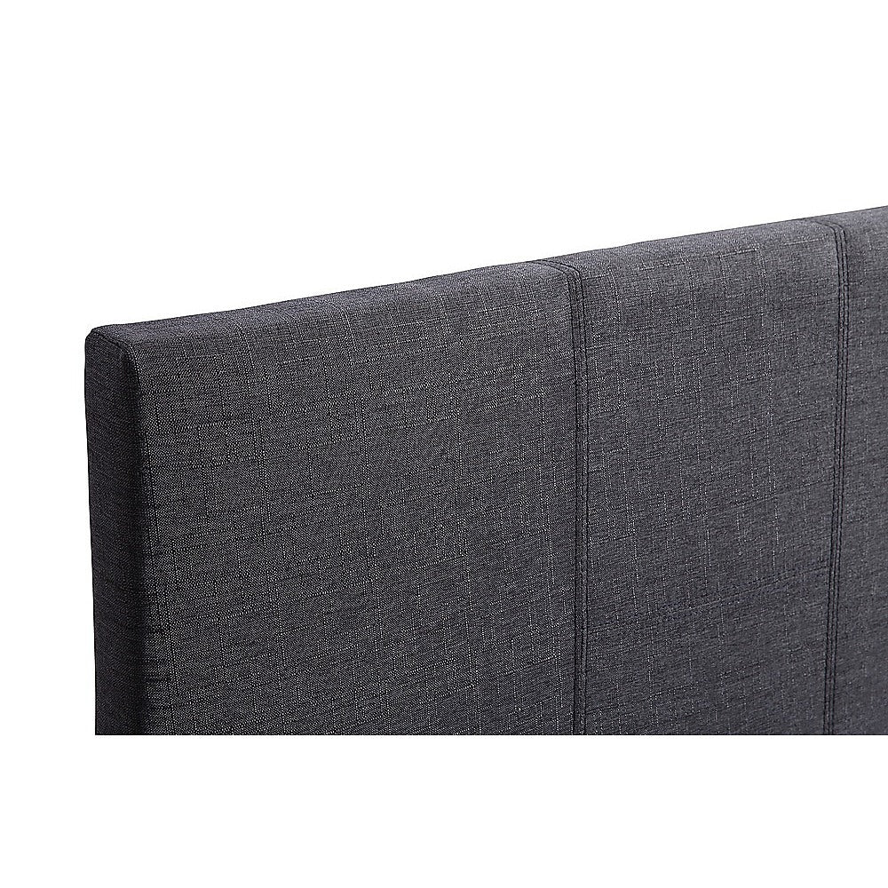 Single Linen Fabric Bed Frame Grey