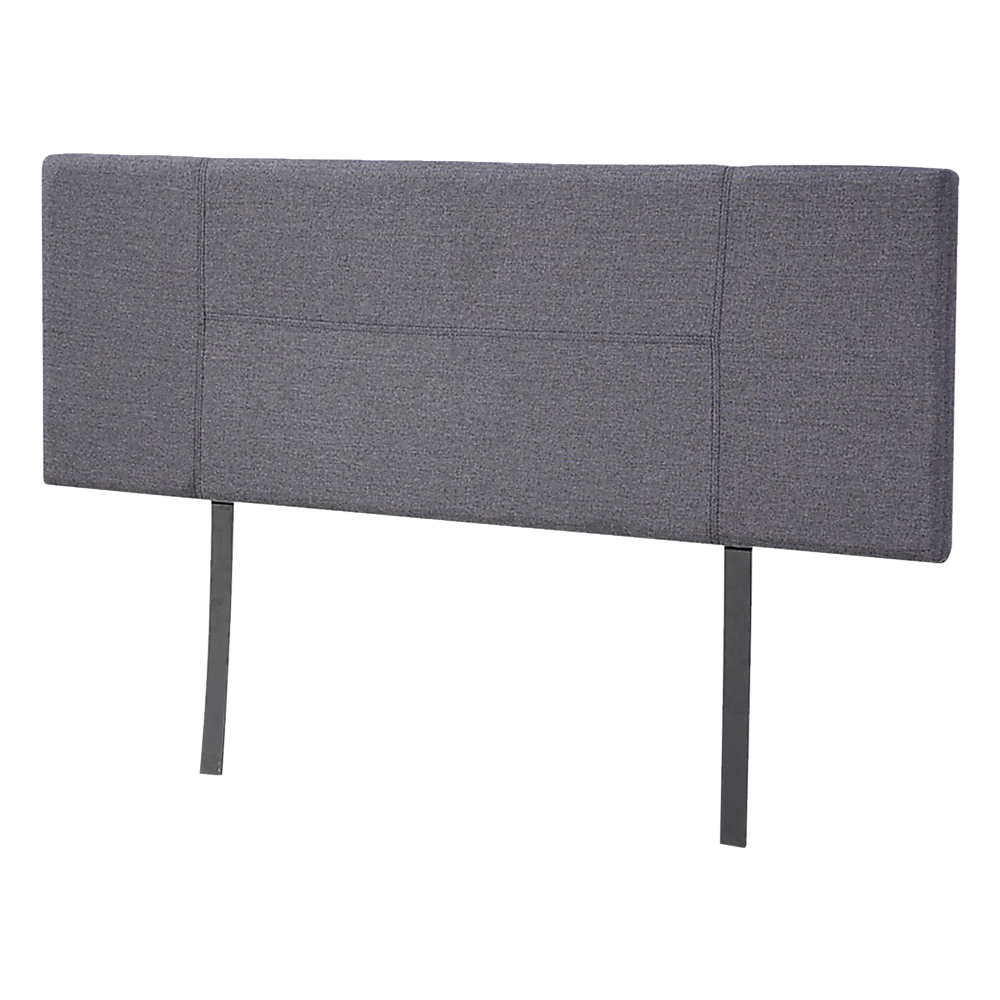 Linen Fabric Queen Bed Headboard Bedhead - Grey