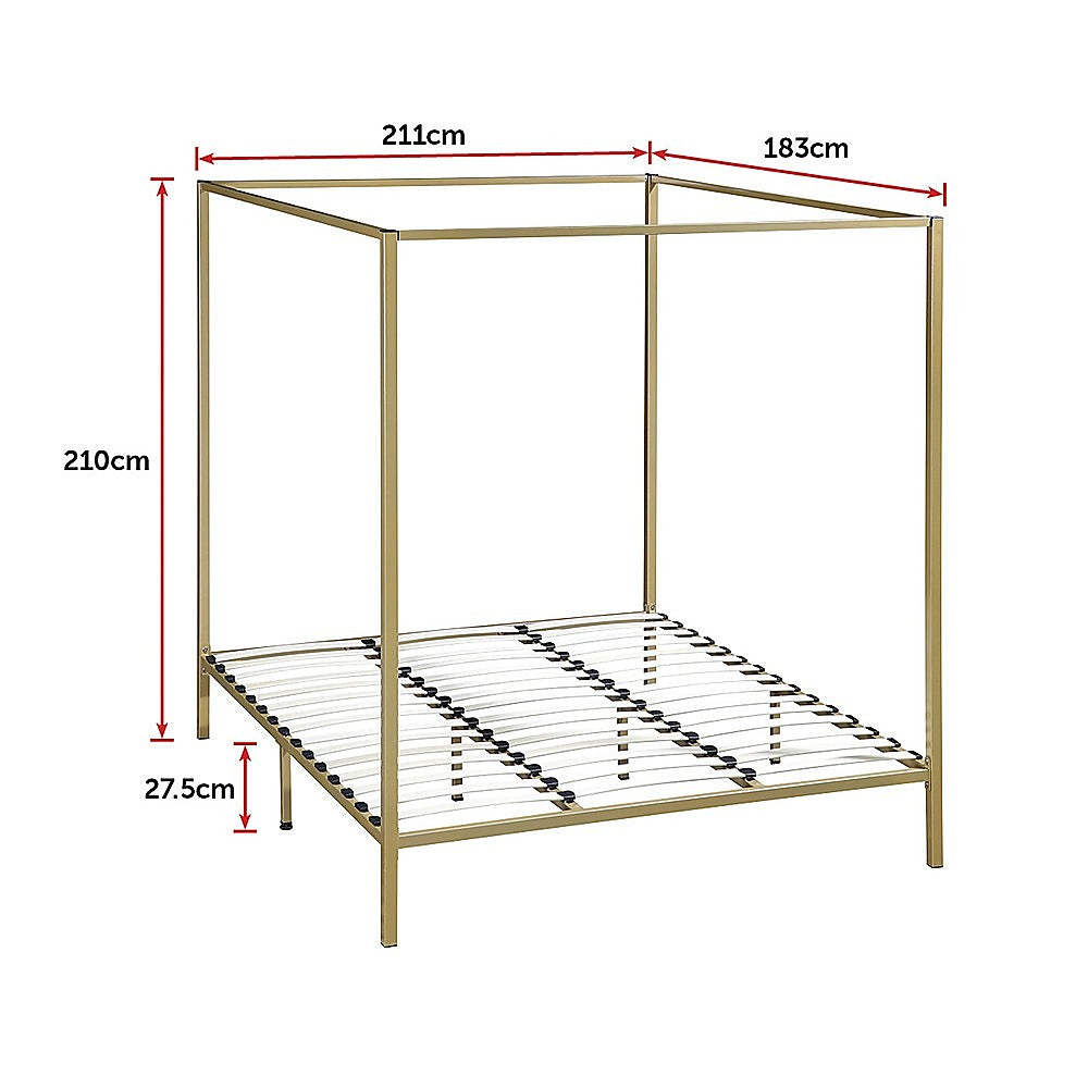 4 Four Poster King Bed Frame