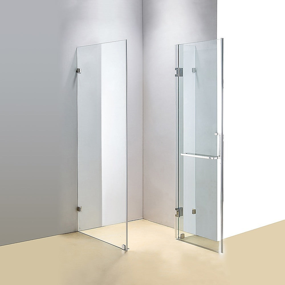 900 x 700mm Frameless 10mm Glass Shower Screen By Della Francesca