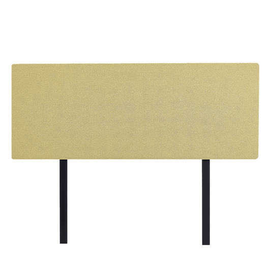 Linen Fabric Queen Bed Deluxe Headboard Bedhead - Sulfur Yellow