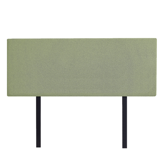 Linen Fabric Queen Bed Deluxe Headboard Bedhead - Olive Green