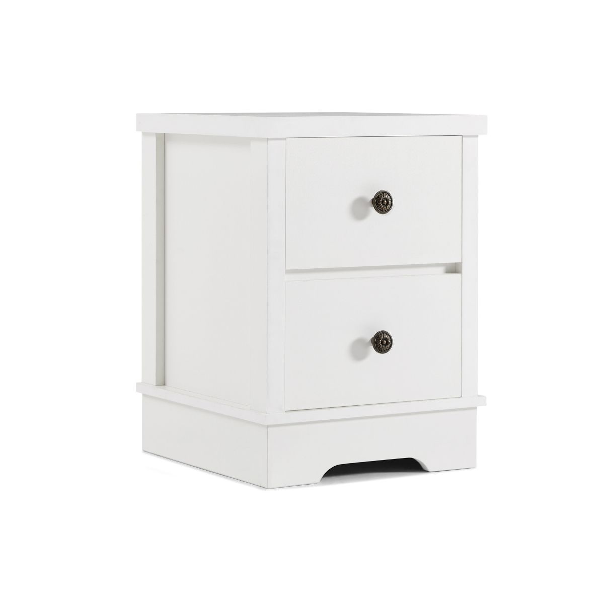 Margaux White Coastal Style Bedside Table