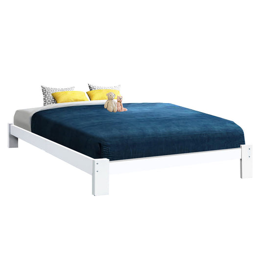 Artiss Bed Frame Queen Wooden Bed Base Frame Size Timber Mattress Platform