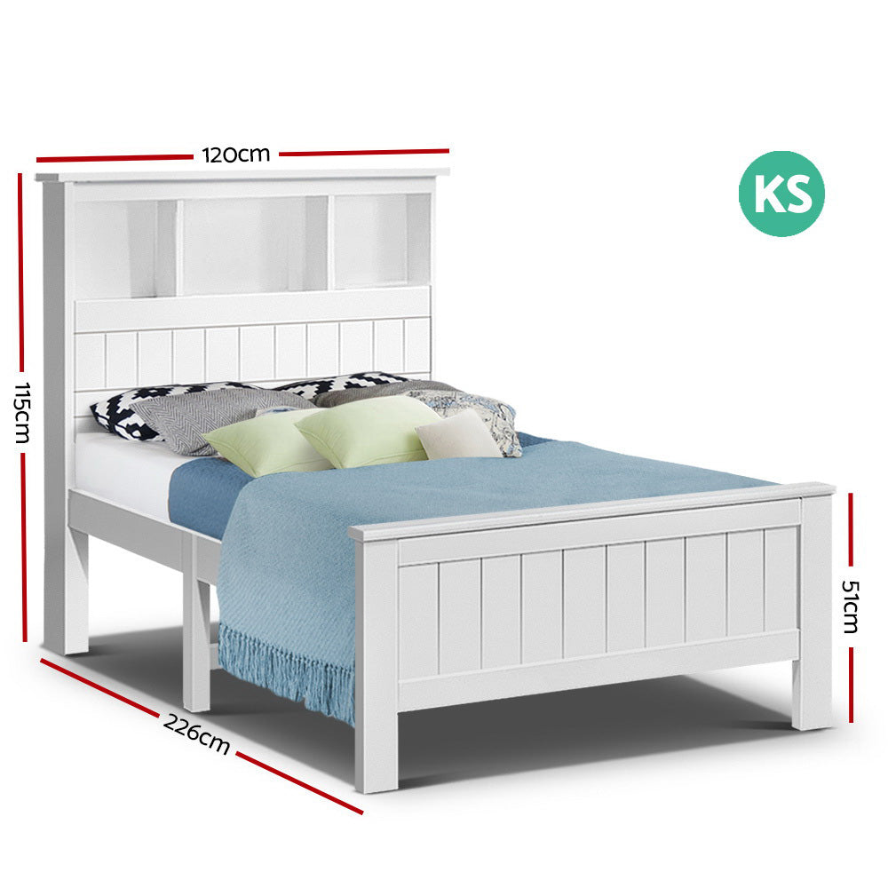 Artiss King Single Wooden Timber Bed Frame