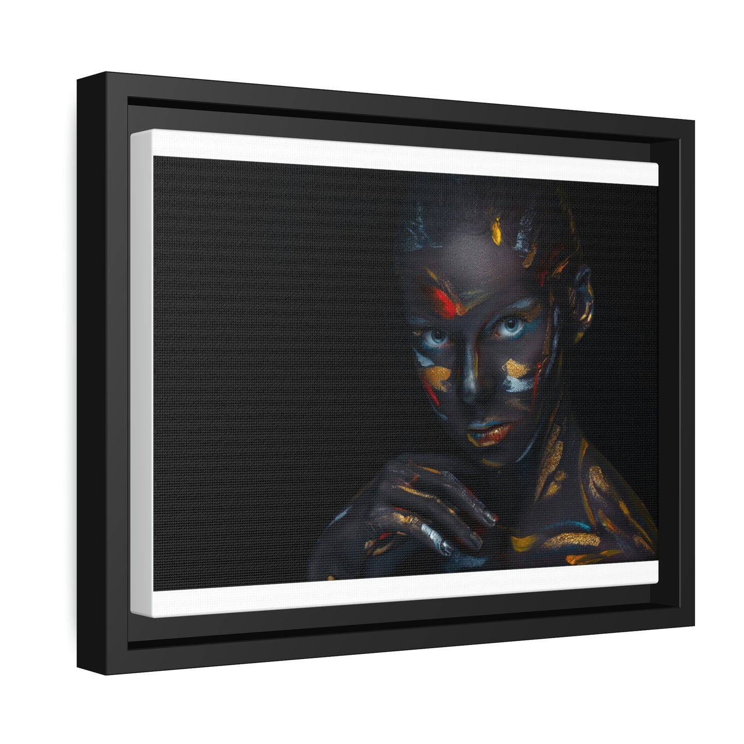 Framed Canvas Photo Portrait of a women