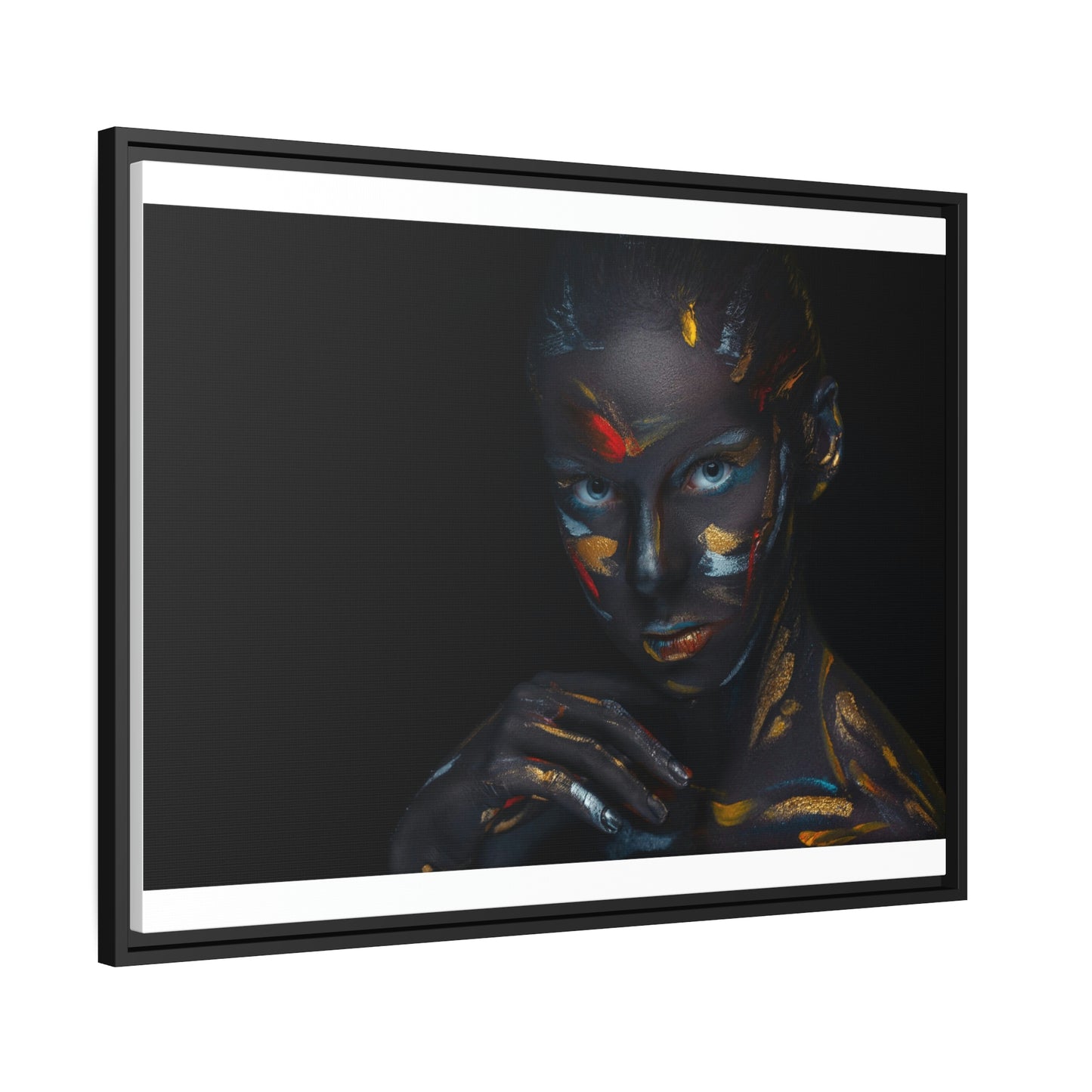 Framed Canvas Photo Portrait of a women