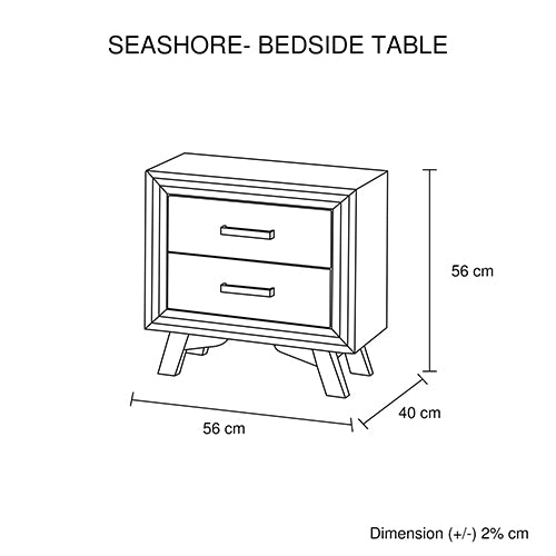 4 Pieces Bedroom Suite Queen Size Silver Brush in Acacia Wood Construction Bed, Bedside Table & Dresser